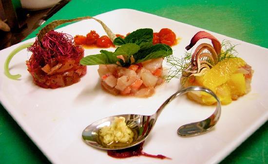 Tris di tartare di pesce… di lago: il Trentino che non ti aspetti